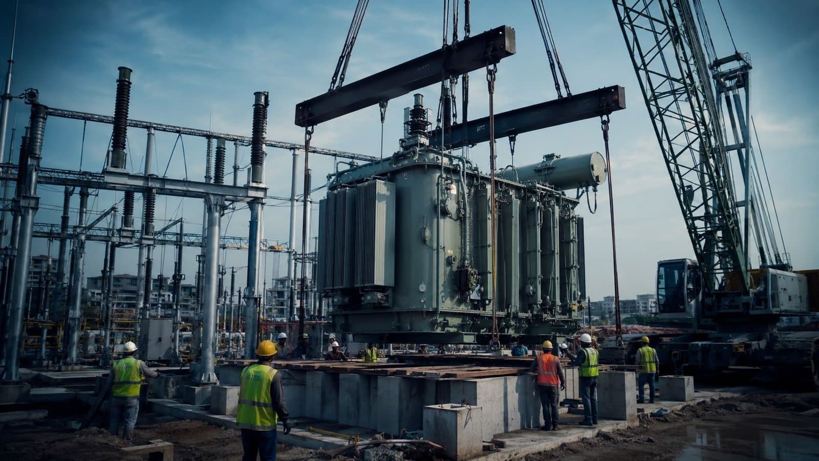 Heavy Industrial Power Transformer & HV Switchgear